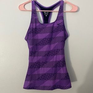 Nike Purple & Black Athletic Tank Top Size M
